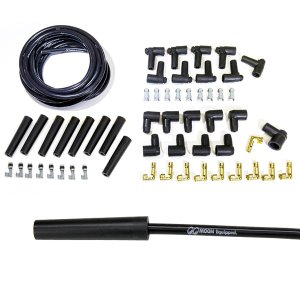Photo: MOON Equipped SPARK PLUG WIRE SET Black - V8- Straight