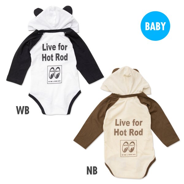 Photo1: Live for Hot Rod Long Sleeve Rompers (1)