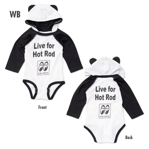Photo3: Live for Hot Rod Long Sleeve Rompers (3)