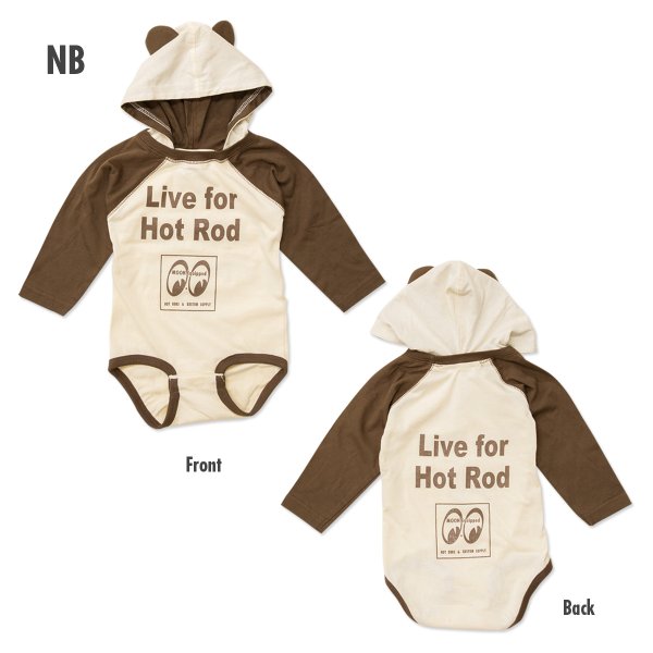 Photo2: Live for Hot Rod Long Sleeve Rompers (2)