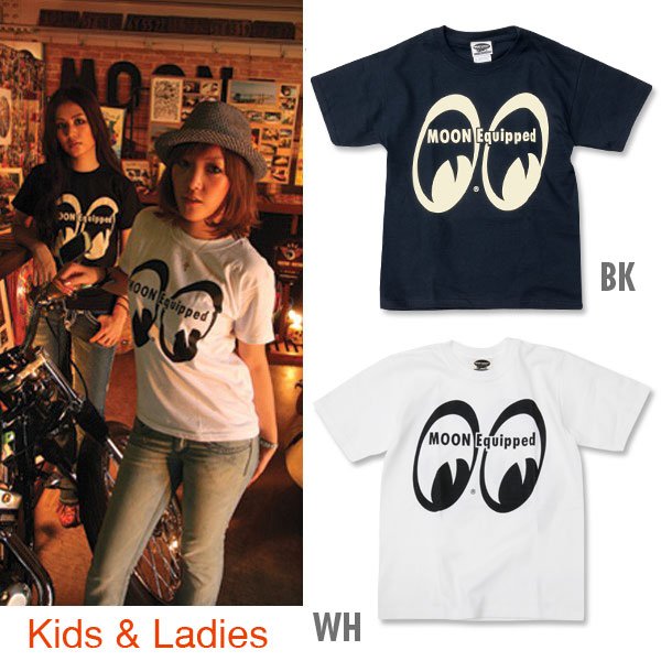 Photo1: MOON Equipped for Girl & Kids T-Shirt (1)