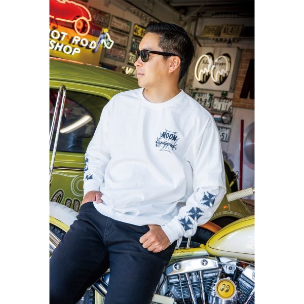 Photo3: Iron Cross Layered Long Sleeve T-shirt (3)