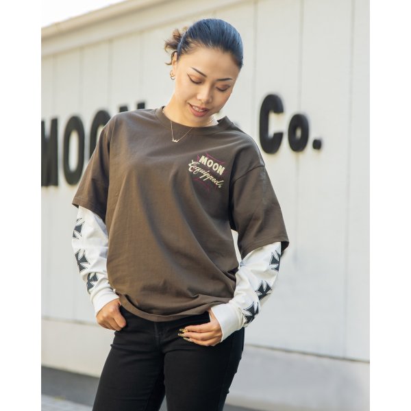 Photo2: Iron Cross Layered Long Sleeve T-shirt (2)