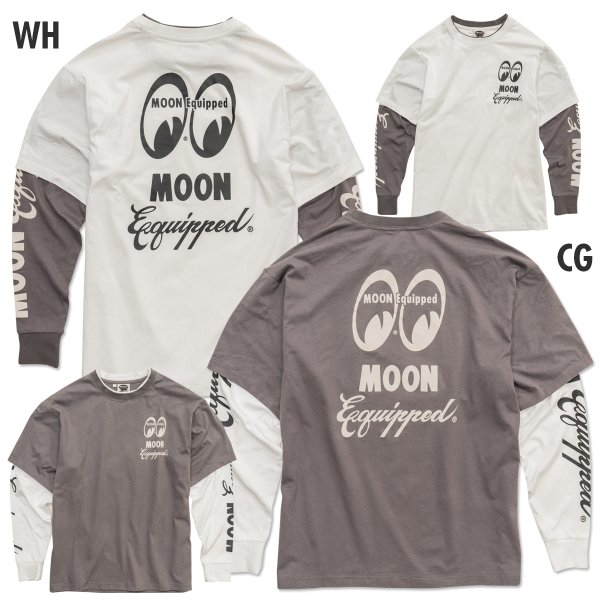 Photo10: MOON Equipped Layered Long Sleeve T-shirt (10)