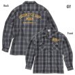 Photo5: 【30%OFF】MOON Custom Cycle Shop Wool Check Shirt (5)