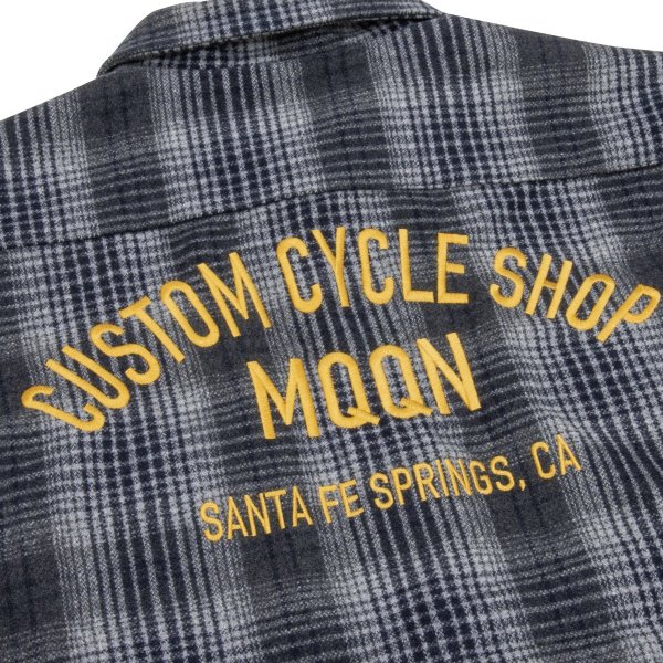 Photo8: 【30%OFF】MOON Custom Cycle Shop Wool Check Shirt (8)