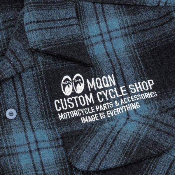 Photo7: 【30%OFF】MOON Custom Cycle Shop Wool Check Shirt (7)
