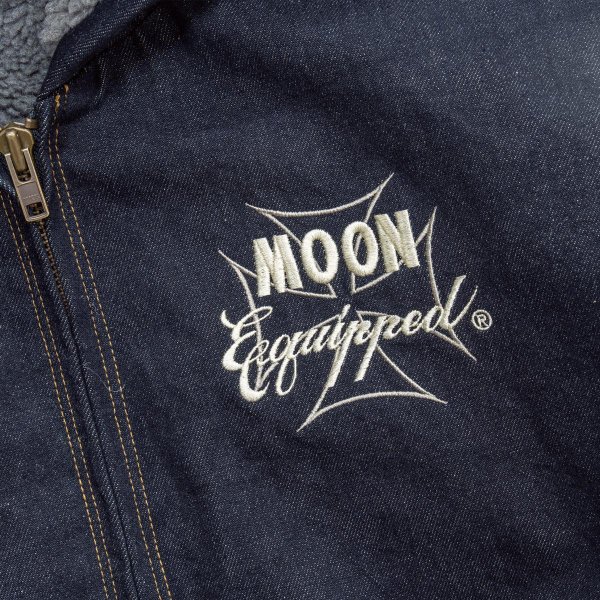 Photo9: Iron Cross Denim Hooded Jacket (9)