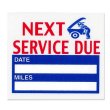 Photo1: Static Cling Oil Change Sticker (1)