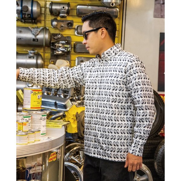 Photo1: MOON Equipped Long Sleeve Shirts (1)