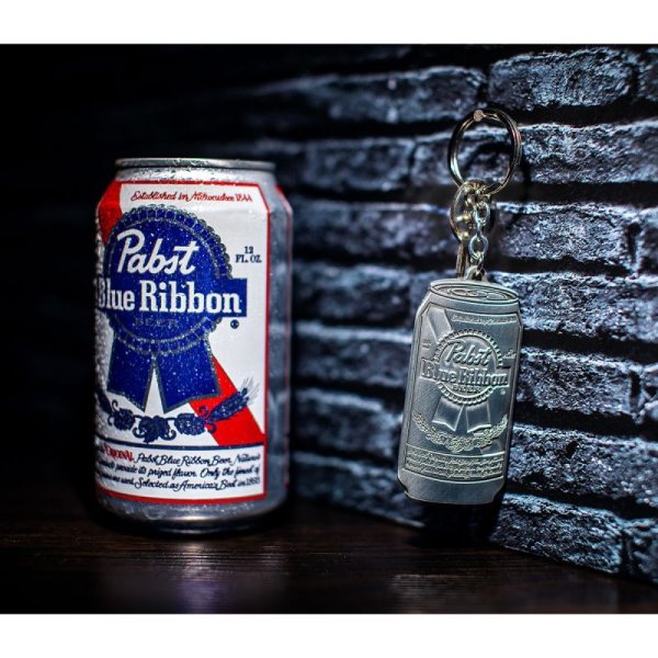 Photo2: Pabst Blue Ribbon Can Keyring (2)