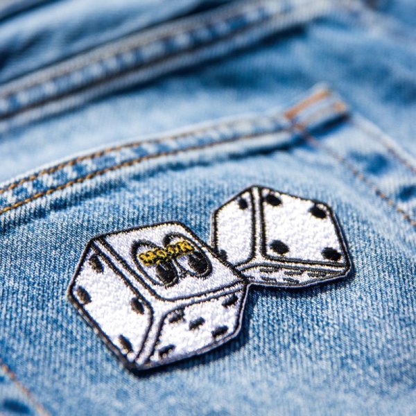 Photo1: MOON Twin Dice Patch (1)