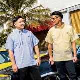 Photo: MOON Stripe Pull-over Short Sleeve Shirt