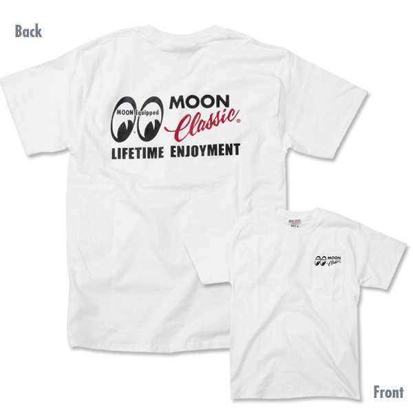 Photo2: MOON Classic Logo T-Shirt with Pocket (2)