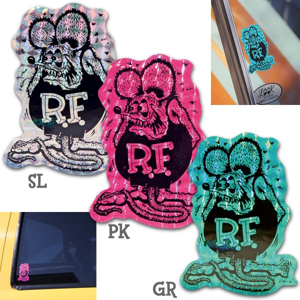 Photo1: Rat Fink Prism Decal (1)