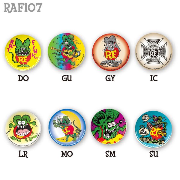 Photo2: Rat Fink Can Badge   (New Design) (2)