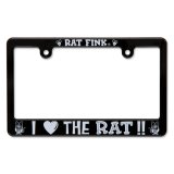 Photo: Rat Fink License Frame for Motorcycle  "I LOVE THE RAT"