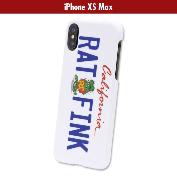 Photo1: Rat Fink iPhone XS Max Hard Cover California Plate (1)