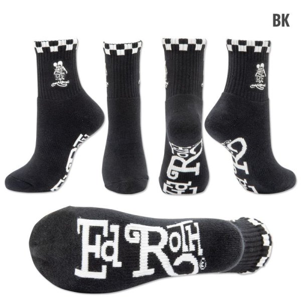 Photo4: Rat Fink Embroidery Short Socks (4)