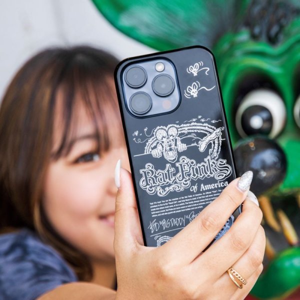 Photo5: Rat Fink of USA iPhone 15 Hard Case Black (5)