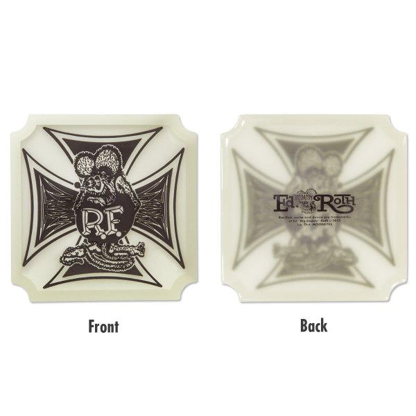 Photo2: Rat Fink Rubber Tray Iron Cross (2)