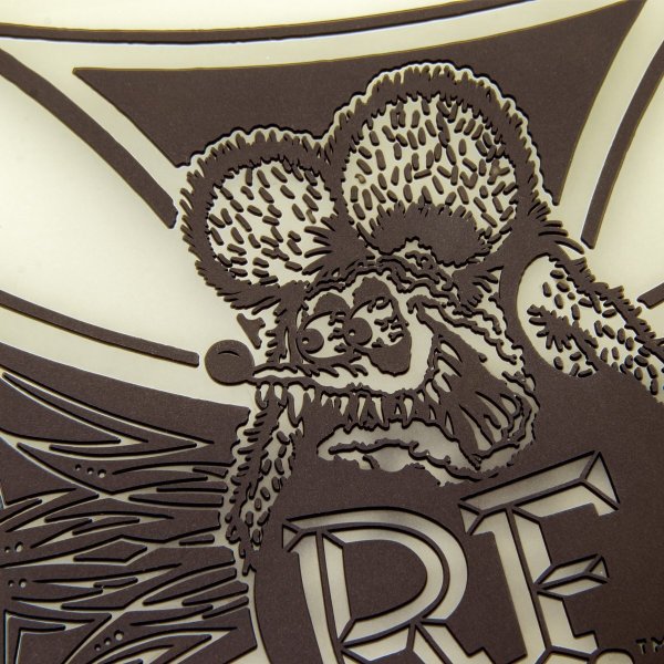 Photo3: Rat Fink Rubber Tray Iron Cross (3)