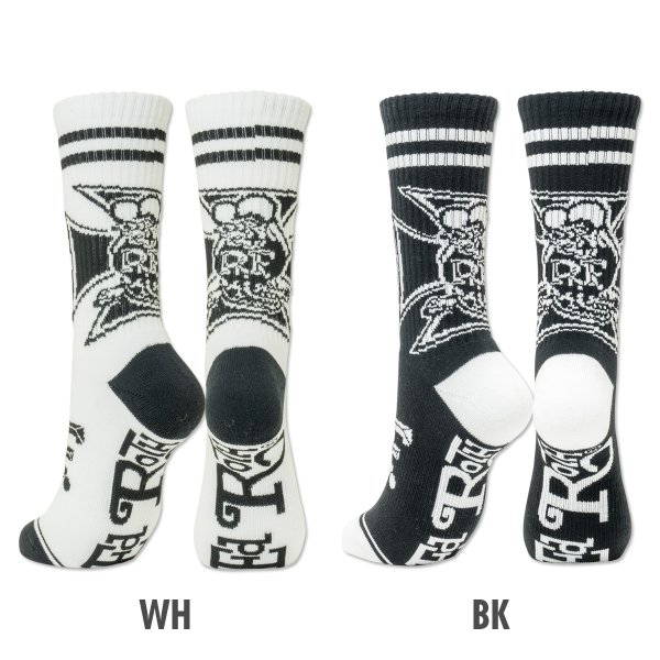 Photo1: Rat Fink Iron Cross Socks (1)