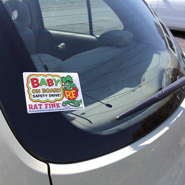 Photo2: Rat Fink Baby on Board Sticker (2)