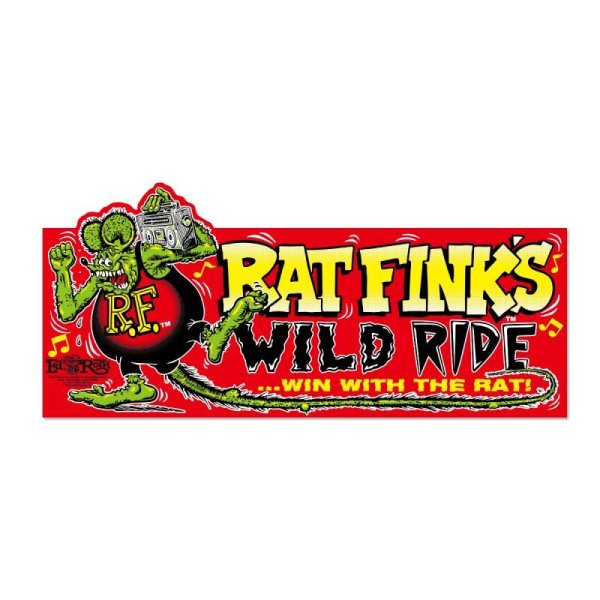 Photo2: Rat Fink Bumper Sticker Wild Ride (2)