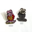 Photo1: Rat Fink Hat Pin Pink (1)
