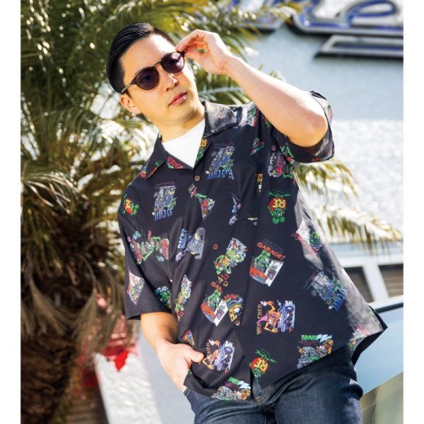 Photo2: Rat Fink Aloha Shirt (2)