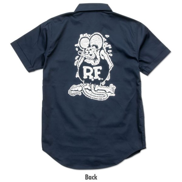 Photo6: Rat Fink Short Sleeve Work Shirt (6)