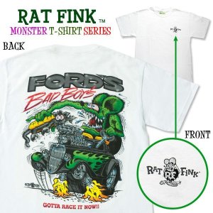 Photo: Rat Fink Monster T-Shirt "FORD Bad Boys"