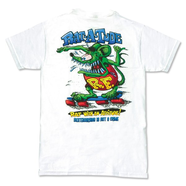Photo2: Rat Fink Monster T-Shirt "Rat-a-Tude" (2)