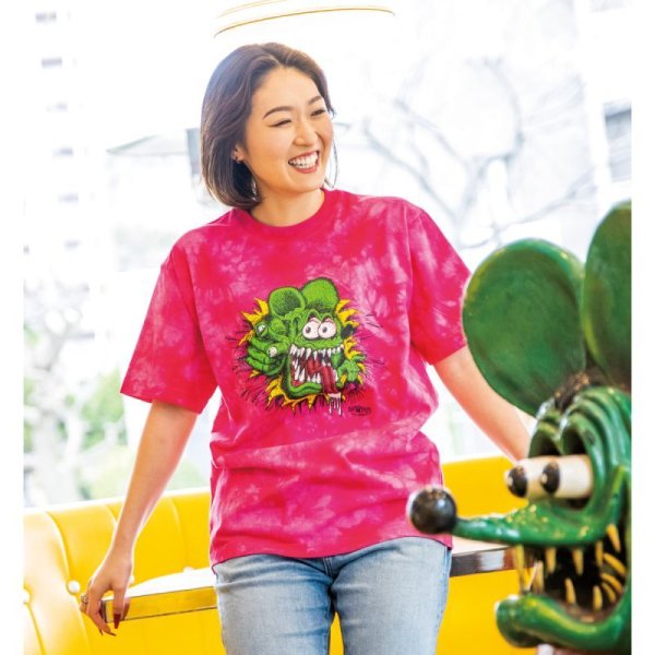 Photo1: 【30%OFF】Rat Fink Sneaking Out Tie-dye T-shirt (1)