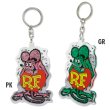 Photo1: Rat Fink Clear Key Ring (1)