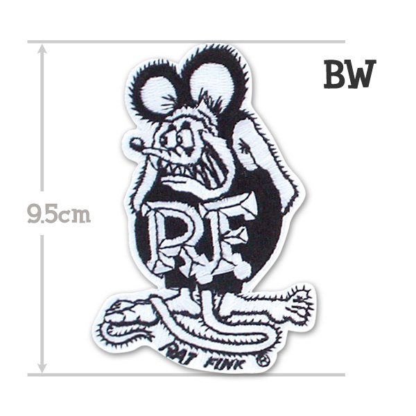 Photo2: Rat Fink Patch 9.5cm (2)