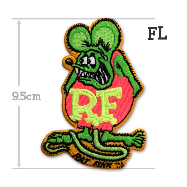 Photo3: Rat Fink Patch 9.5cm (3)