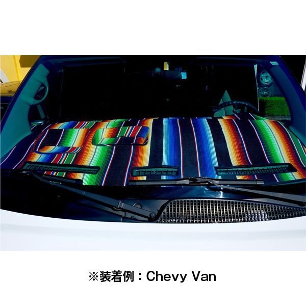 Photo5: MAZDA Original Serape Pattern Dashboard Cover (Dashmat) (5)