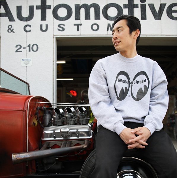 Photo1: MOON Equipped Sweatshirts Gray (1)