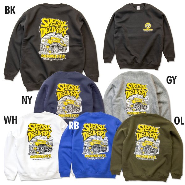 Photo1: 【Made-to-Order/Delivered in late Feb. - early Mar.】MOONEYES Special Delivery Sweatshirt (1)