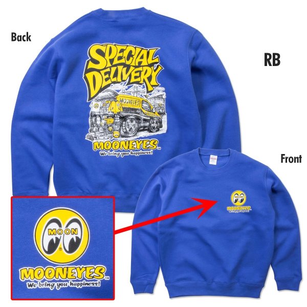 Photo4: 【Made-to-Order/Delivered in late Feb. - early Mar.】MOONEYES Special Delivery Sweatshirt (4)