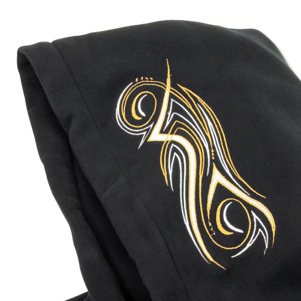 Photo6: Pinstripe Embroidery Pullover Hoodie (6)