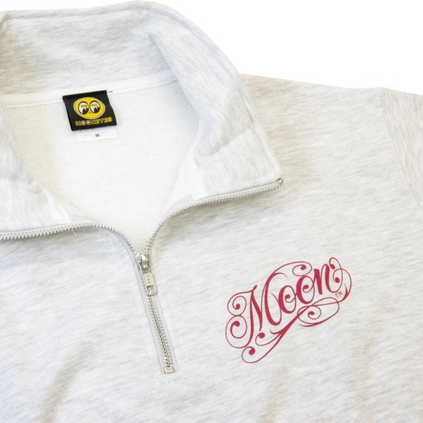 Photo8: MOON Modern Script Logo Half Zip Sweatshirt (8)