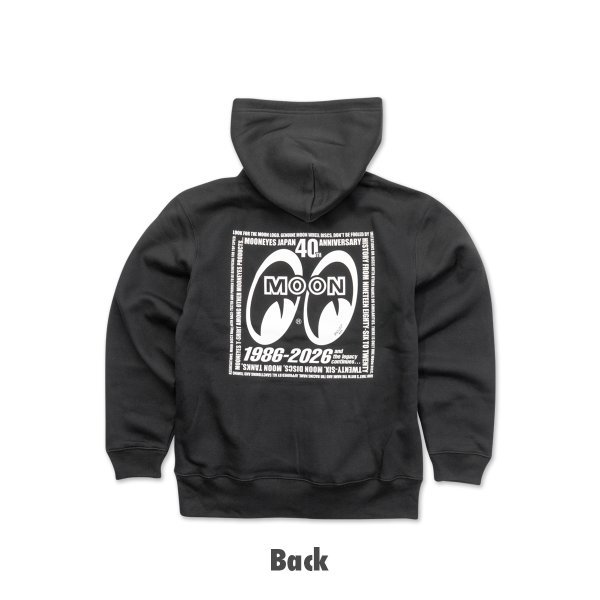 Photo3: MOONEYES 40th Anniv. Square Logo Zip Hoodie (3)