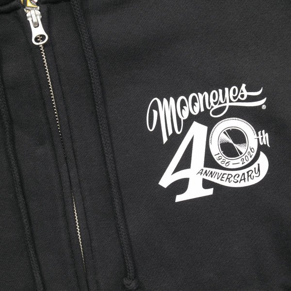 Photo4: MOONEYES 40th Anniv. Square Logo Zip Hoodie (4)