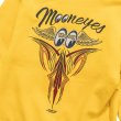Photo10: Pinstripe Fly with MOON Emb. Zip Hoodie (10)