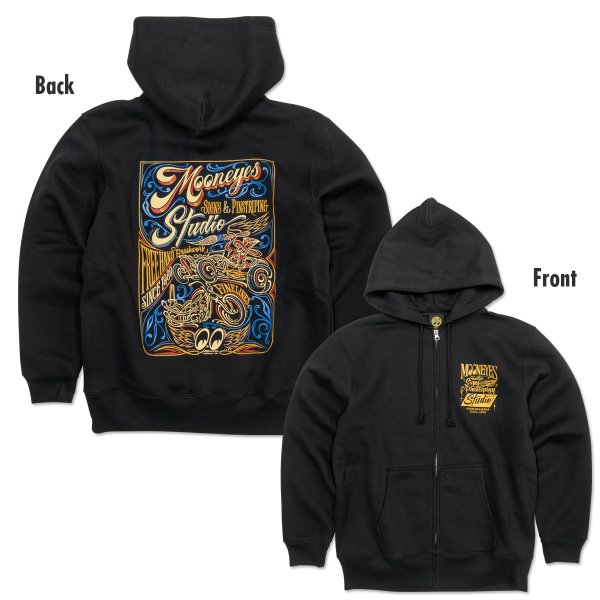 Photo1:  MOON Sign & Pinstriping Studio 26 Zip Hoodie (1)