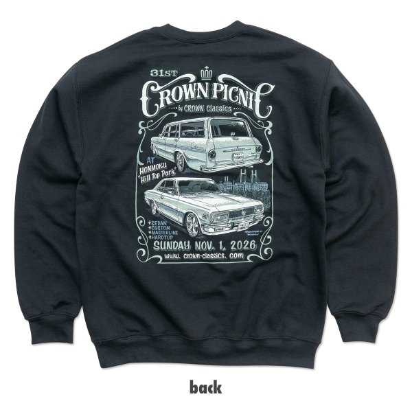 Photo4: 【Pre-Order】31st CROWN PICNIC 2026 Sweatshirt【Order deadline: Nov. 3(Tue)/JST】 (4)