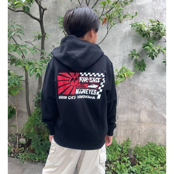 Photo1: Kids FAR-EAST MOON Zip Hoodie (1)